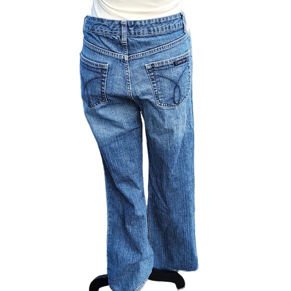 Calvin Klein. Y2K, 100% Cotton, relaxed boot cut jeans. Size: 29/8 - Picture 3 of 9
